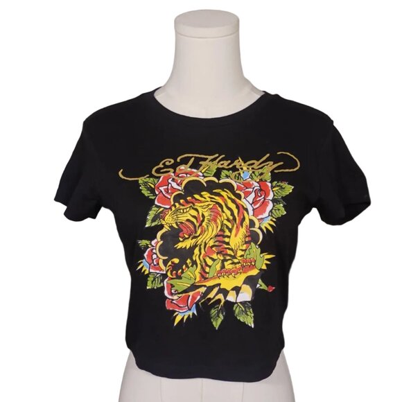 Ed Hardy Black & Gold Tiger Tee - Picture 2 of 3